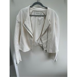 BLANK NYC White Cropped Blazer/Jacket Size XXL